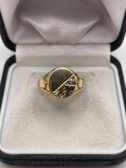 9ct gold signet ring